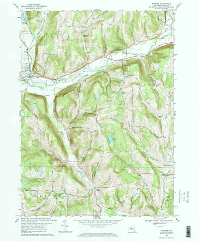 United States Geological Survey Spencer, NY (1969, 24000-Scale) digital map