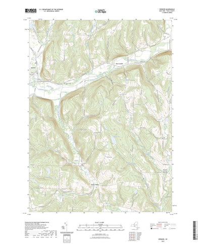 United States Geological Survey Spencer, NY (2023, 24000-Scale) digital map