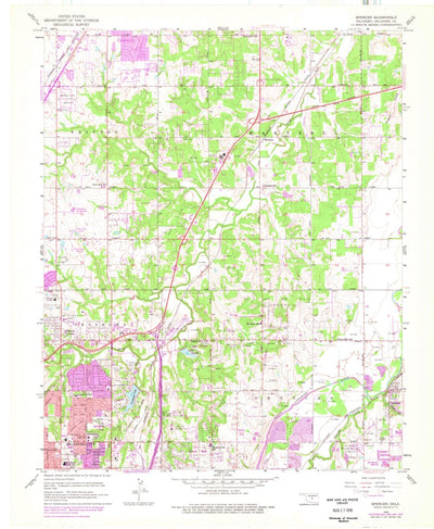 United States Geological Survey Spencer, OK (1956, 24000-Scale) digital map