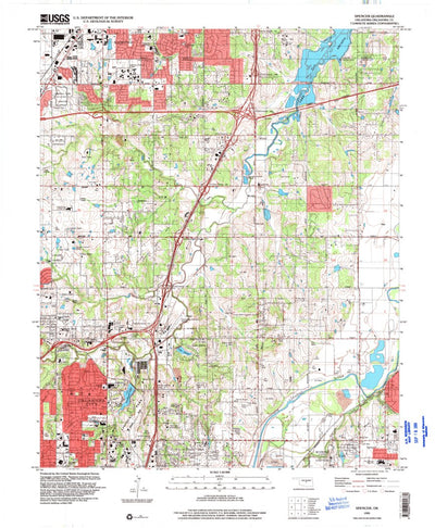 United States Geological Survey Spencer, OK (1995, 24000-Scale) digital map