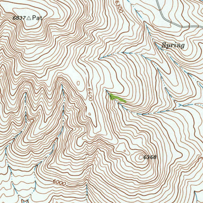 United States Geological Survey Spencer South, ID (1972, 24000-Scale) digital map