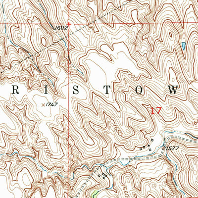 United States Geological Survey Spencer South, NE (1952, 24000-Scale) digital map