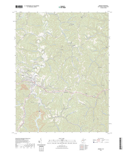 United States Geological Survey Spencer, WV (2023, 24000-Scale) digital map