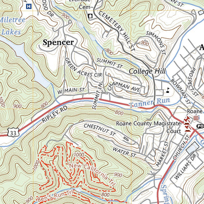 United States Geological Survey Spencer, WV (2023, 24000-Scale) digital map