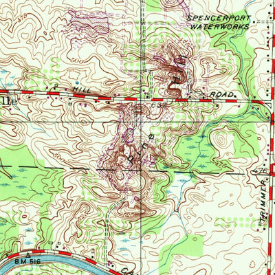 United States Geological Survey Spencerport, NY (1952, 24000-Scale) digital map