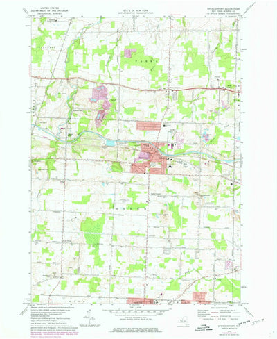 United States Geological Survey Spencerport, NY (1971, 24000-Scale) digital map