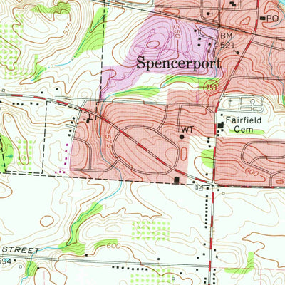 United States Geological Survey Spencerport, NY (1971, 24000-Scale) digital map