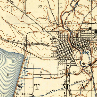 United States Geological Survey Spencerville, OH (1911, 62500-Scale) digital map