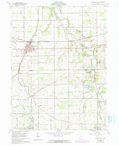 United States Geological Survey Spencerville, OH (1960, 24000-Scale) digital map