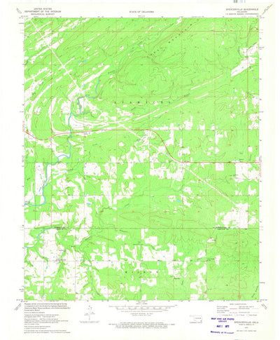 United States Geological Survey Spencerville, OK (1971, 24000-Scale) digital map