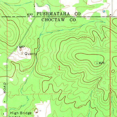 United States Geological Survey Spencerville, OK (1971, 24000-Scale) digital map