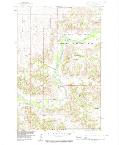 United States Geological Survey Sperati Point, ND (1958, 24000-Scale) digital map