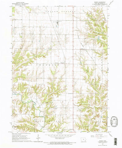 United States Geological Survey Sperry, IA (1964, 24000-Scale) digital map