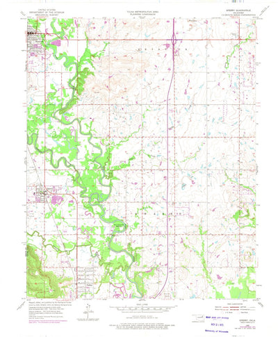 United States Geological Survey Sperry, OK (1955, 24000-Scale) digital map