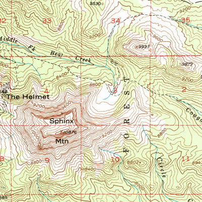 United States Geological Survey Sphinx Mountain, MT (1950, 62500-Scale) digital map