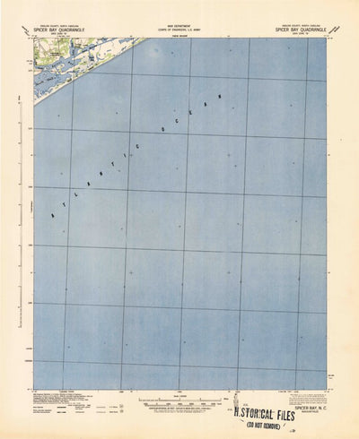 United States Geological Survey Spicer Bay, NC (1942, 62500-Scale) digital map