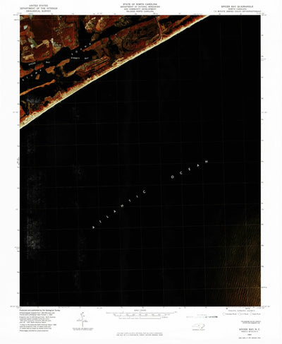 United States Geological Survey Spicer Bay, NC (1980, 24000-Scale) digital map