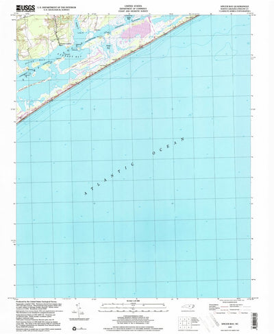 United States Geological Survey Spicer Bay, NC (1997, 24000-Scale) digital map