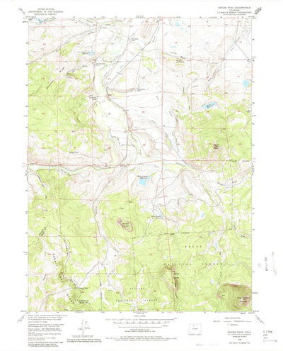 United States Geological Survey Spicer Peak, CO (1956, 24000-Scale) digital map