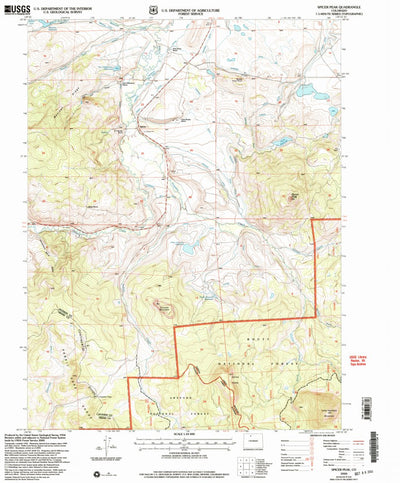 United States Geological Survey Spicer Peak, CO (2000, 24000-Scale) digital map