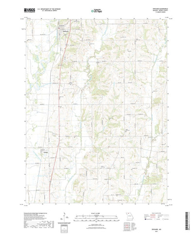 United States Geological Survey Spickard, MO (2021, 24000-Scale) digital map