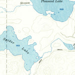 United States Geological Survey Spider Lake, ME (1954, 62500-Scale) digital map