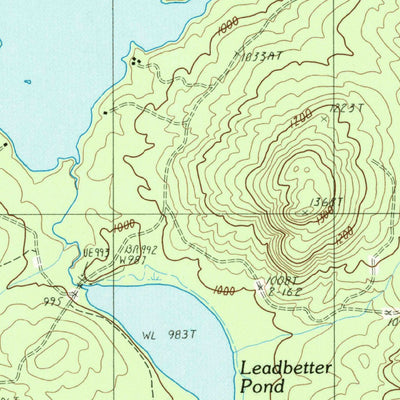 United States Geological Survey Spider Lake, ME (1989, 24000-Scale) digital map