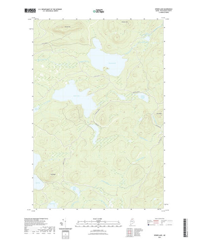 United States Geological Survey Spider Lake, ME (2021, 24000-Scale) digital map