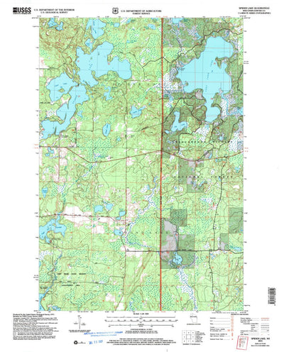 United States Geological Survey Spider Lake, WI (2005, 24000-Scale) digital map