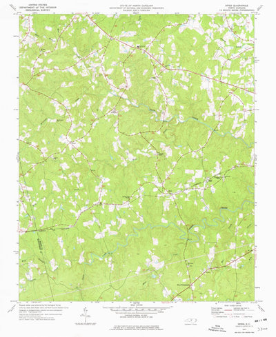 United States Geological Survey Spies, NC (1977, 24000-Scale) digital map