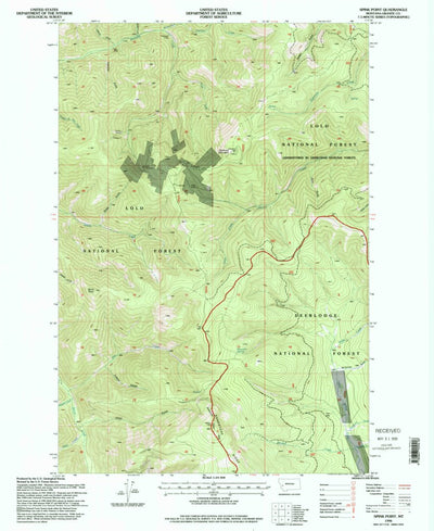 United States Geological Survey Spink Point, MT (1996, 24000-Scale) digital map