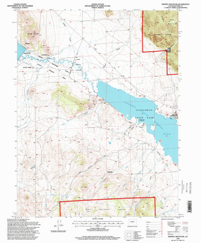 United States Geological Survey Spinney Mountain, CO (1994, 24000-Scale) digital map
