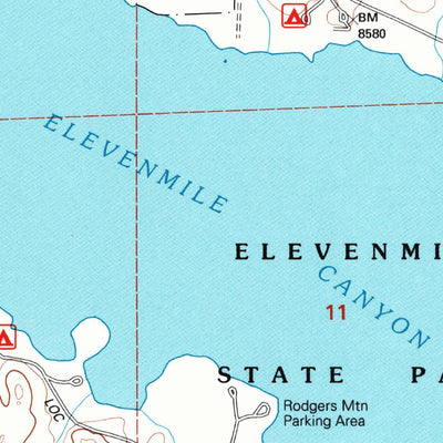 United States Geological Survey Spinney Mountain, CO (1994, 24000-Scale) digital map