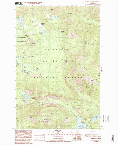 United States Geological Survey Spiral Butte, WA (1988, 24000-Scale) digital map