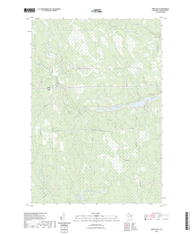 United States Geological Survey Spirit Falls, WI (2023, 24000-Scale) digital map