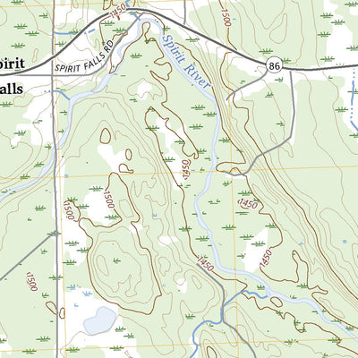 United States Geological Survey Spirit Falls, WI (2023, 24000-Scale) digital map