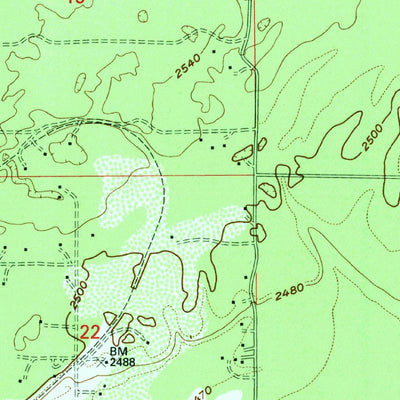 United States Geological Survey Spirit Lake East, ID (1996, 24000-Scale) digital map