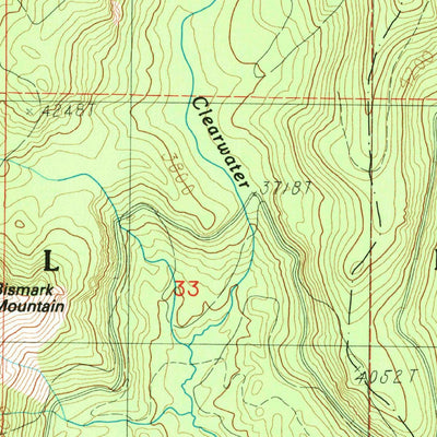 United States Geological Survey Spirit Lake East, WA (1984, 24000-Scale) digital map