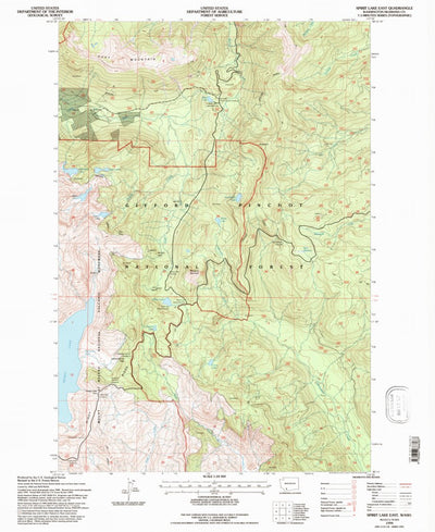 United States Geological Survey Spirit Lake East, WA (1994, 24000-Scale) digital map