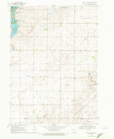 United States Geological Survey Spirit Lake SE, IA (1970, 24000-Scale) digital map