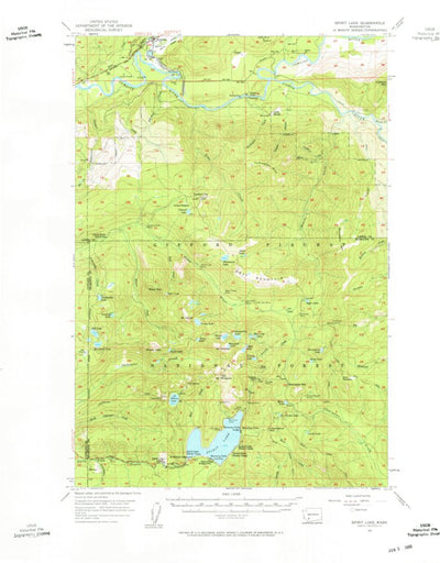 United States Geological Survey Spirit Lake, WA (1957, 62500-Scale) digital map