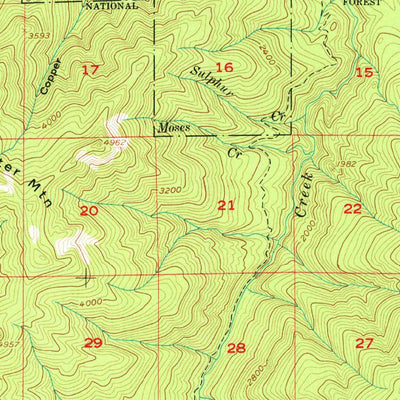 United States Geological Survey Spirit Lake, WA (1957, 62500-Scale) digital map
