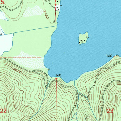 United States Geological Survey Spirit Lake West, ID (1961, 24000-Scale) digital map