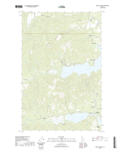 United States Geological Survey Spirit Lake West, ID (2020, 24000-Scale) digital map