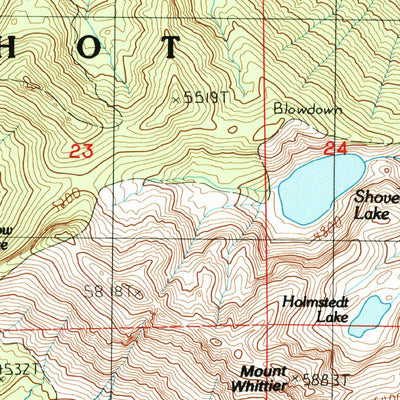 United States Geological Survey Spirit Lake West, WA (1984, 24000-Scale) digital map