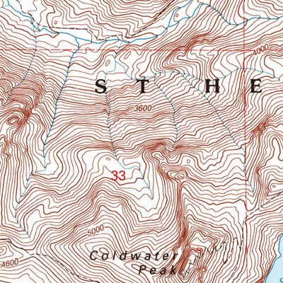 United States Geological Survey Spirit Lake West, WA (1998, 24000-Scale) digital map