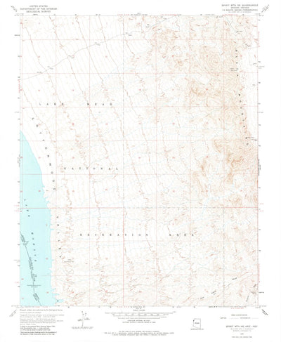 United States Geological Survey Spirit Mountain NE, AZ-NV (1959, 24000-Scale) digital map