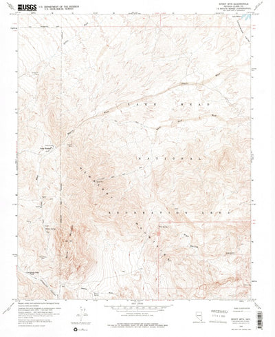 United States Geological Survey Spirit Mountain, NV (1959, 24000-Scale) digital map