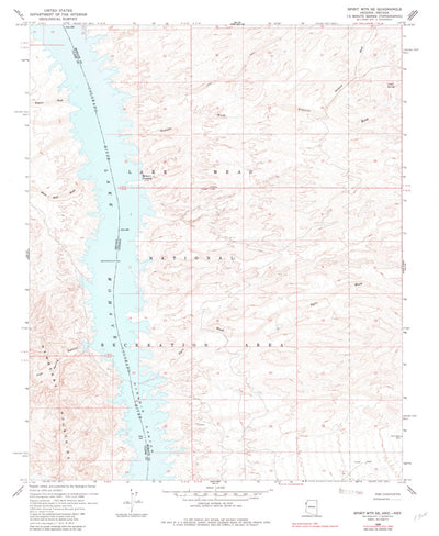 United States Geological Survey Spirit Mountain SE, AZ-NV (1958, 24000-Scale) digital map