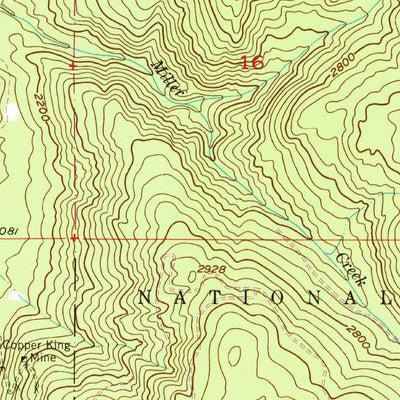 United States Geological Survey Spirit, WA (1952, 24000-Scale) digital map